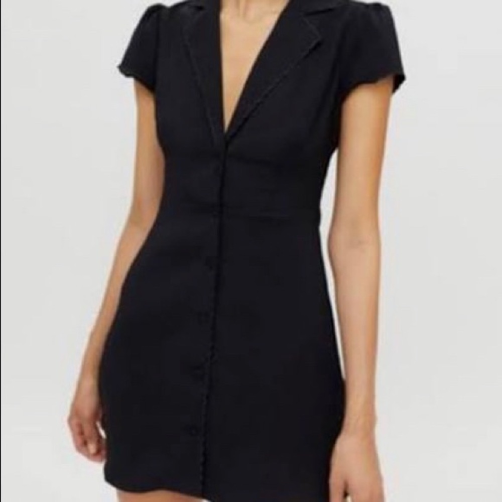 Urban outfitters silky black dress